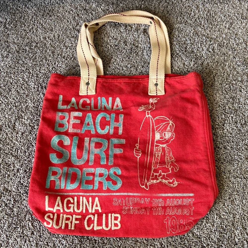 Hollister Red Tote Bag